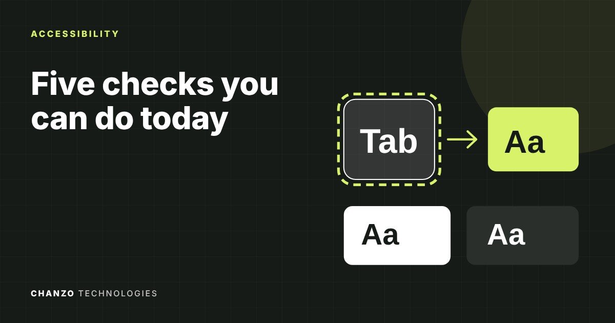 Keyboard Tab key with focus ring and text contrast swatches